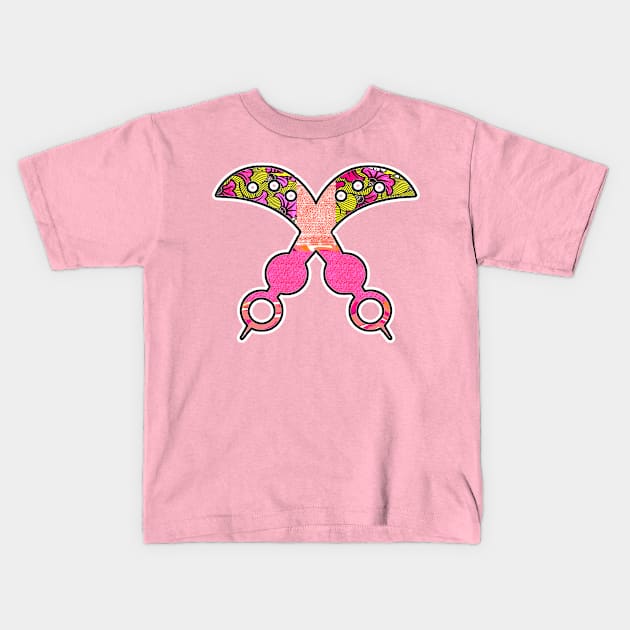 Pink Vibes Akofena Kids T-Shirt by artbyomega